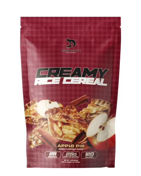 Dragon Pharma Creamy Rice Cereal, sabor Apple Pie, 1.87 lb (850 g) / 25 porciones