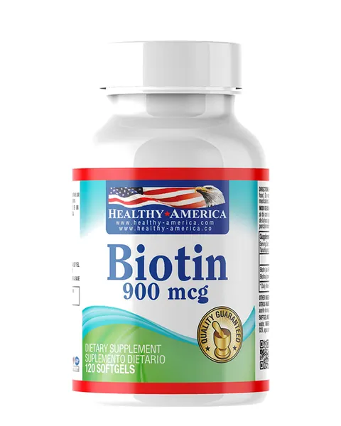 Healthy America Biotin 900 mcg, 120 softgels