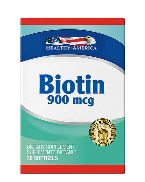Healthy America Biotin 900 mcg, 30 softgels