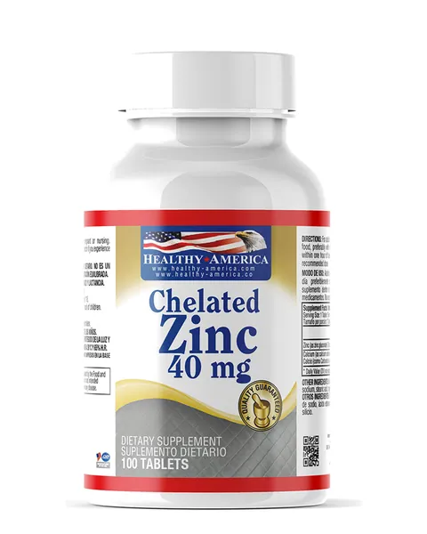 Healthy America Chelated Zinc 40 mg