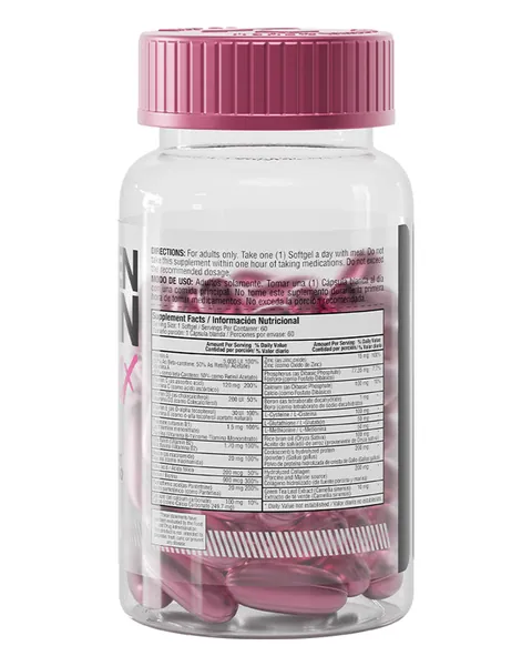 Healthy America Collagen & Biotin Complex, parte trasera