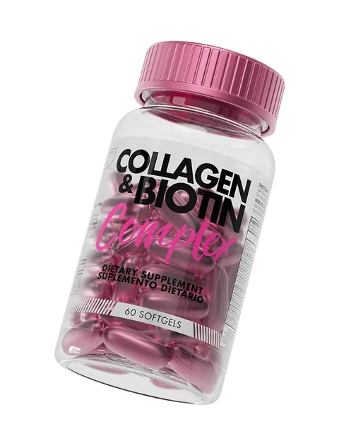 Healthy America Collagen & Biotin Complex, vista lateral