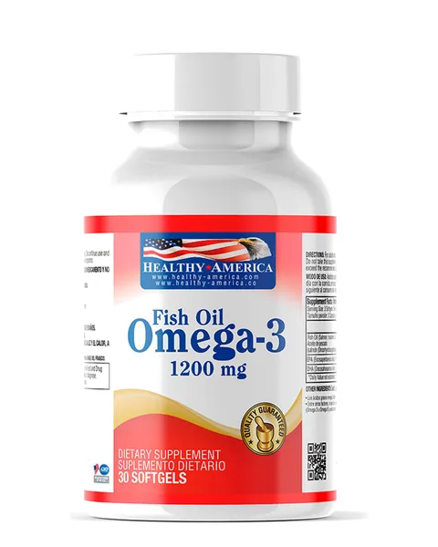 Healthy America Fish Oil Omega-3 1.200 mg, 30 softgels