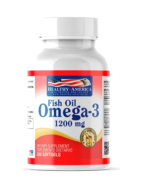 Healthy America Fish Oil Omega-3 1.200 mg, 200 softgels