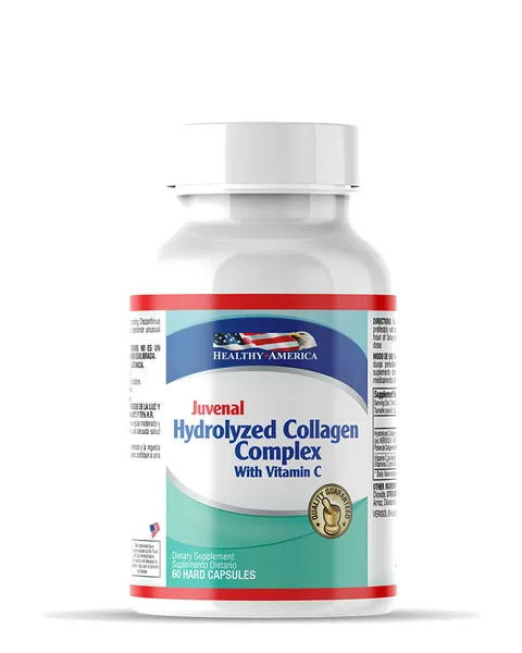 Healthy America Juvenal Hydrolyzed Collagen Complex con Vitamina C