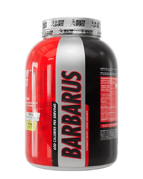 Healthy Sports Barbarus Proteína Hipercalórica, sabor Vainilla, 1820 g