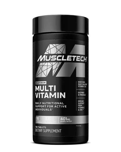 MuscleTech Platinum Multivitamin, 180 tabletas