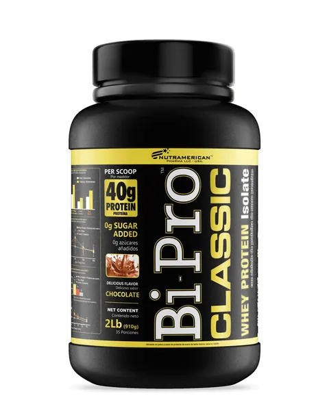 Nutramerican Pharma Bi-Pro Classic, sabor Chocolate, 2 lb (910 g)