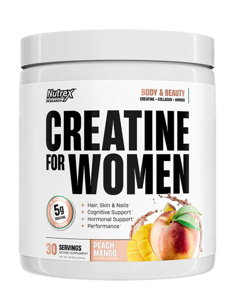 Nutrex Research Creatine For Women, sabor Peach Mango