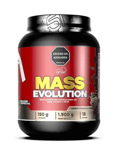 Smart Nutrition Mass Evolution, sabor Cookies & cream, 4 lb (1.900 g)