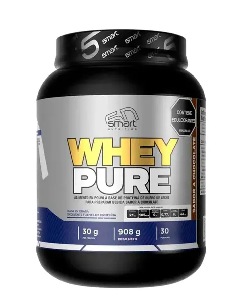Smart Nutrition Whey Pure, sabor Chocolate, 2 lb (908 g)