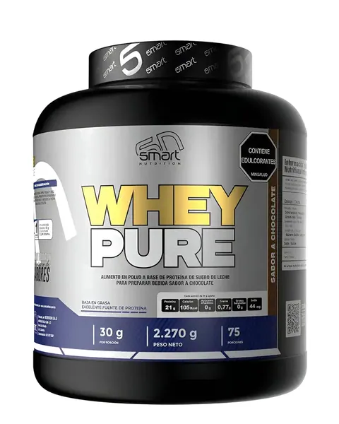 Smart Nutrition Whey Pure, sabor Chocolate, 5 lb (2.270 g)
