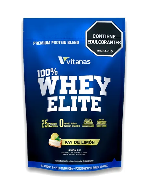 Vitanas 100% Whey Elite, sabor Pay de limón, 2 lb (908 g)