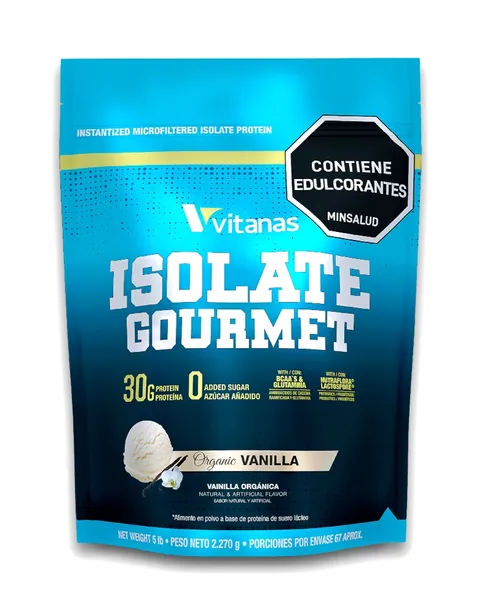 Vitanas Isolate Gourmet, sabor Vainilla orgánica, 5 lb (2.270 g)