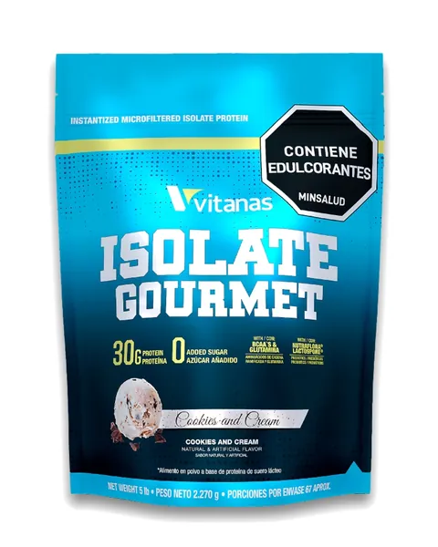 Vitanas Isolate Gourmet, sabor Cookies and cream, 5 lb (2.270 g)