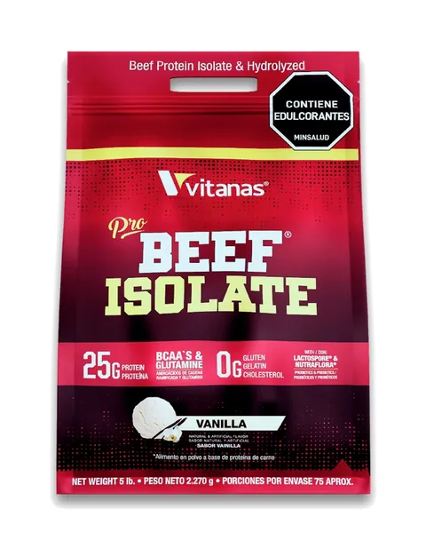 Vitanas Pro Beef Isolate, sabor Vainilla, 5 lb (2.270 g)